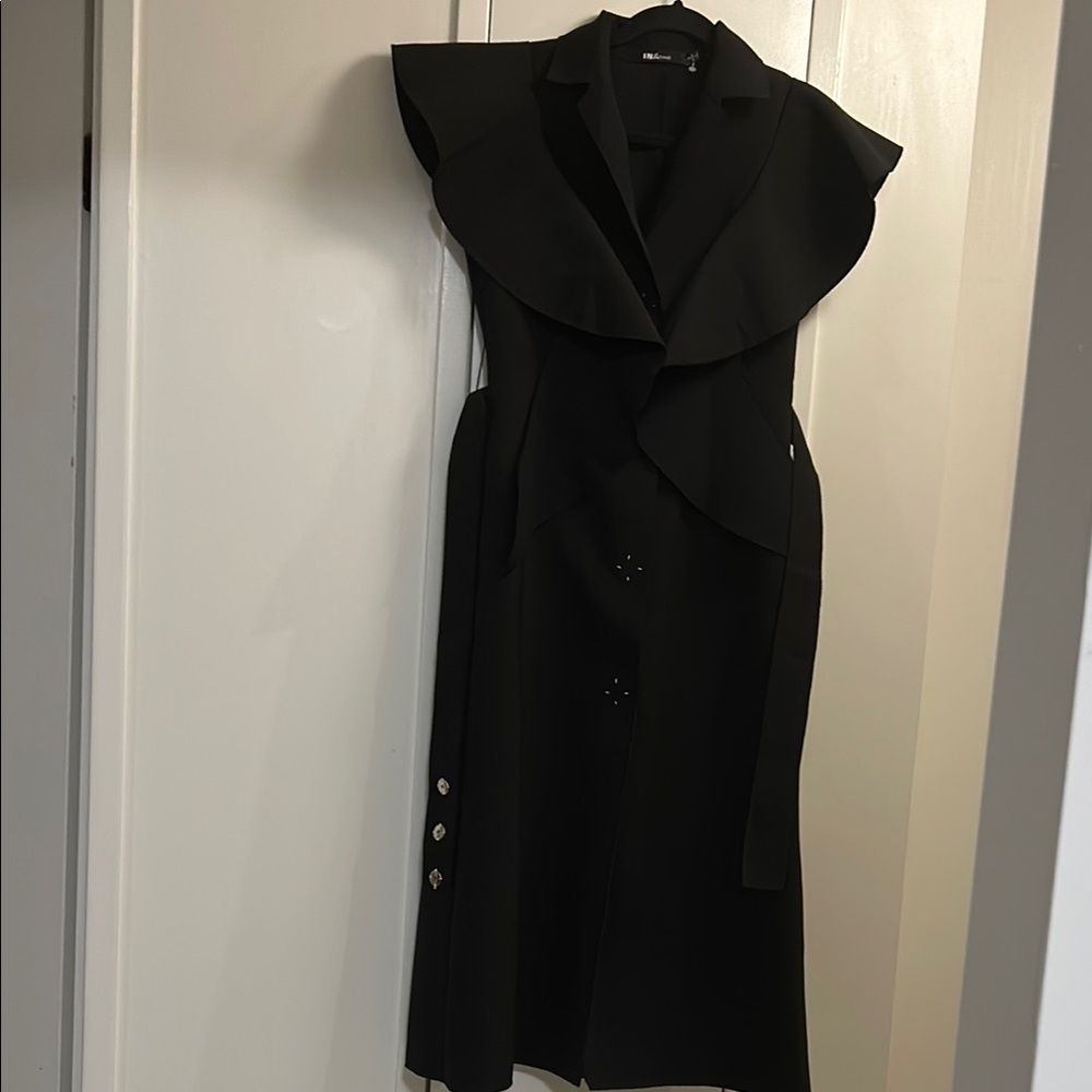 Ina Elegant Black Sleeveless Dress